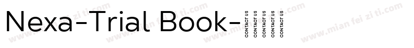 Nexa-Trial Book字体转换